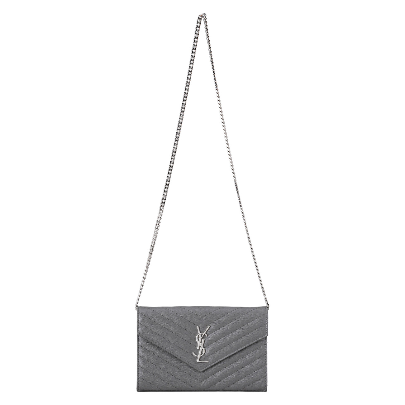 Yves Saint Laurent(USED)생로랑 377828 모노그램 쉐브론 WOC
